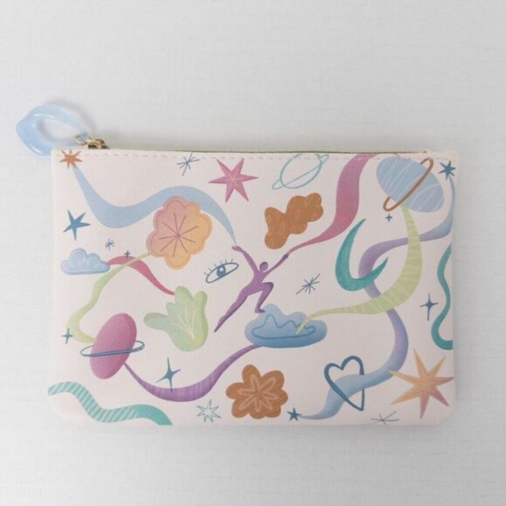 5/$20 NWOT Ipsy Glam Bag September 2024 Ethereal Landscape Pastel Faux Leather‎